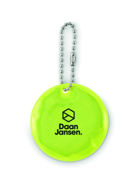 Logotrade promotional products photo of: Round reflective keyring