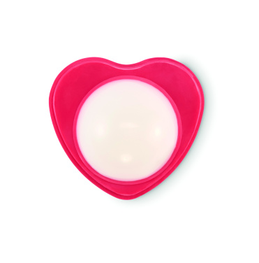 Logotrade promotional giveaway image of: Heart shape vegan lip balm