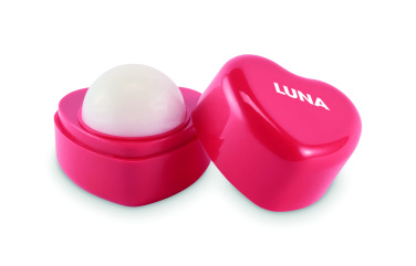 Logo trade promotional gifts image of: Heart shape vegan lip balm