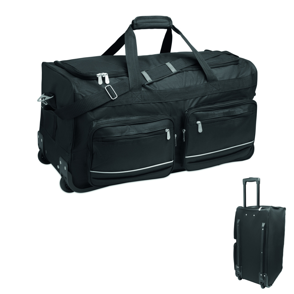 Logo trade promotional items picture of: Duffle bag trolley 600D RPET