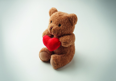 Logotrade promotional item image of: Teddy bear with heart 23cm