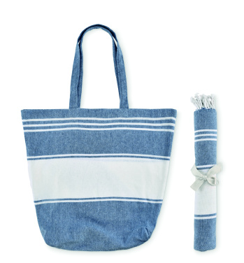Logo trade advertising products picture of: Beach bag with hammam towel