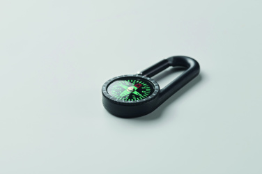 Logo trade promotional merchandise image of: Outdoor compass with carabiner