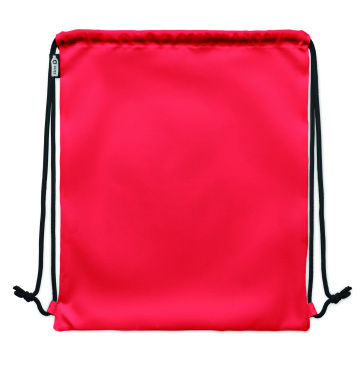 Logo trade promotional gift photo of: Large drawstring bag 300D RPET