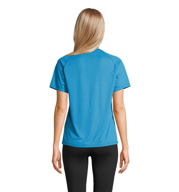 Logo trade promotional giveaways image of: VORTEX WOMEN RAGLAN T-SHIRT