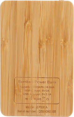 Logo trade corporate gifts picture of: Power Bank 5000 mAh with illuminated logo