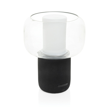 Logo trade promotional merchandise photo of: Lux RCS recycled plastic 10W speaker lamp
