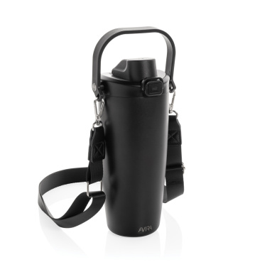 Logotrade promotional products photo of: Avira Ayala RCS re-steel duosip lockable crossbody tumbler