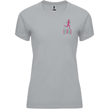 Logo trade corporate gifts image of: Bahrain short sleeve women's sports t-shirt