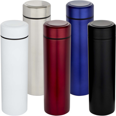 Logo trade promotional giveaways picture of: Taylor 450 ml double wall stainless steel flask with tea strainer