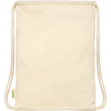 Logotrade business gift image of: Odisha 100 g/m² OCS organic drawstring bag 5L