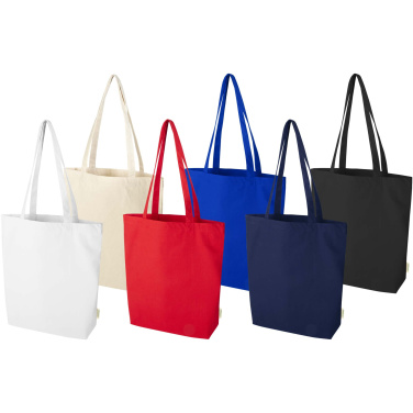 Logotrade promotional merchandise picture of: Odisha 180 g/m² OCS organic wide bottom tote bag 11L