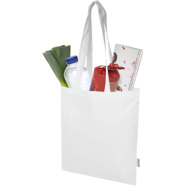 Logotrade promotional item picture of: Peru Blend 180 g/m² GRS recycled cotton tote bag 7L