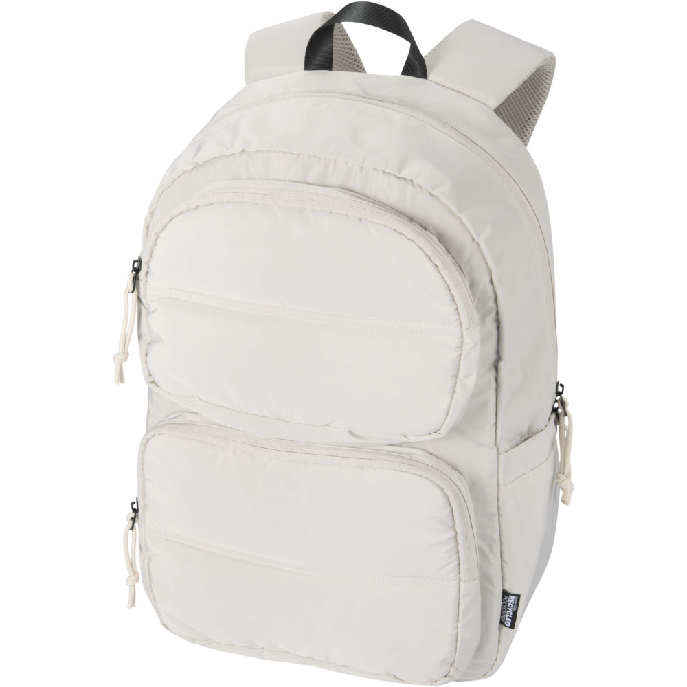 Logotrade promotional giveaway image of: Puffer 15.6" GRS recycled laptop backpack 18L