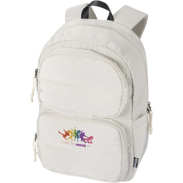 Logo trade promotional merchandise picture of: Puffer 15.6" GRS recycled laptop backpack 18L