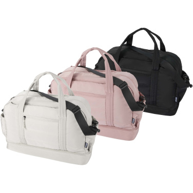 Logo trade corporate gift photo of: Puffer GRS recycled duffel bag with insulated bottom 30L