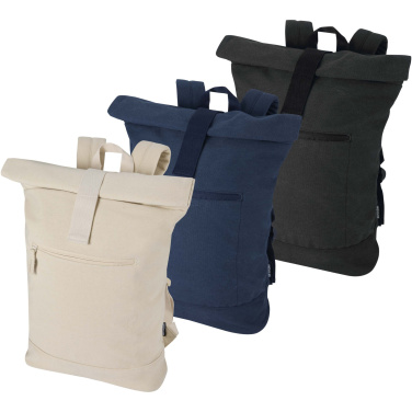 Logotrade promotional giveaway picture of: Recanvas 14” GRS recycled rolltop backpack 16L