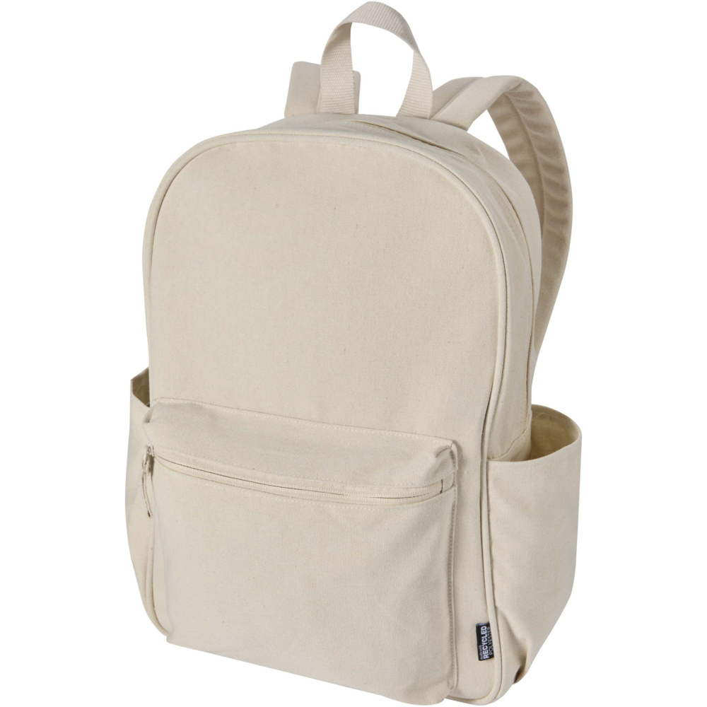 Logotrade promotional item image of: Recanvas 15.6” GRS recycled city backpack 16L