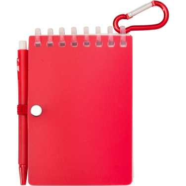 Logo trade advertising product photo of: Lig Mini recycled outdoor soft cover notebook and ballpoint pen set (black ink)