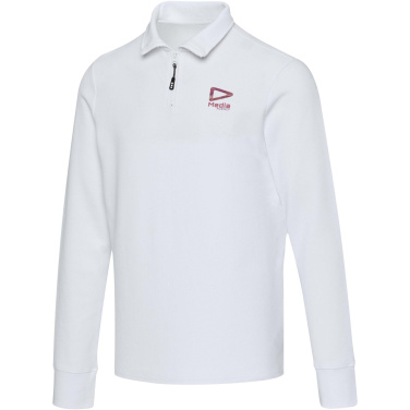 Logo trade promotional items picture of: Zeus long sleeve unisex half zip polo