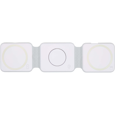 Logo trade promotional items picture of: Armus 3-in-1 15W recycled plastic foldable wireless charger