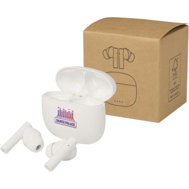 Logo trade corporate gift photo of: Alterf recycled plastic True Wireless Bluetooth® headset with silicone eartips