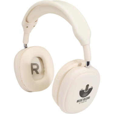 Logo trade business gifts image of: Alzir recycled plastic over-ear wireless Bluetooth® headset