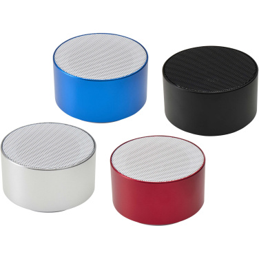 Logo trade business gifts image of: Ankaa 3W recycled aluminium wireless Bluetooth® speaker