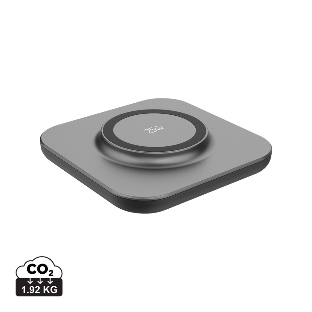 Logo trade promotional products picture of: Quantum ultra-fast 25W magnetic wireless charging pad