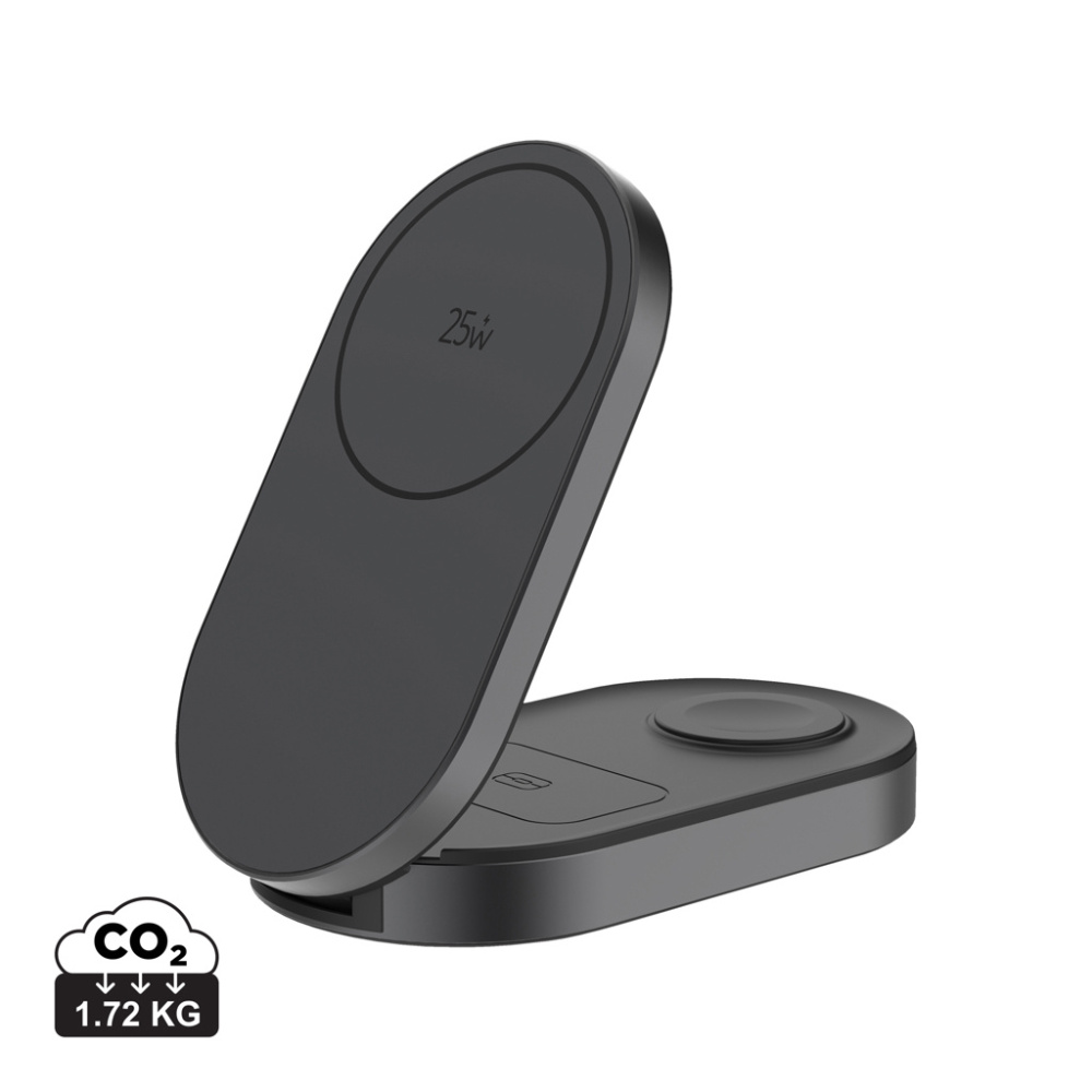 Logo trade advertising product photo of: Quantum ultra-fast 3-in-1 25W Foldable Wireless Charger
