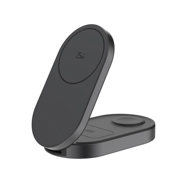 Logotrade promotional item picture of: Quantum ultra-fast 3-in-1 25W Foldable Wireless Charger