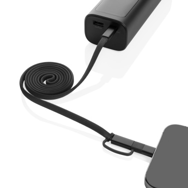 Logo trade business gift photo of: Arc RCS recycled Ultra-thin 60W 2 in 1 magnetic cable