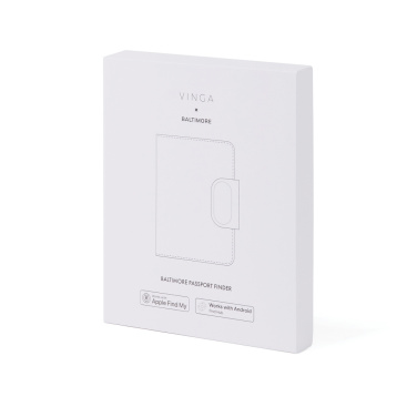 Logo trade business gifts image of: VINGA Baltimore RCS Passport Cover With Finder Dual