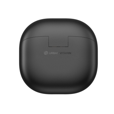 Logo trade promotional merchandise photo of: Urban Vitamin Santa Clara RCS plastic ENC earbuds