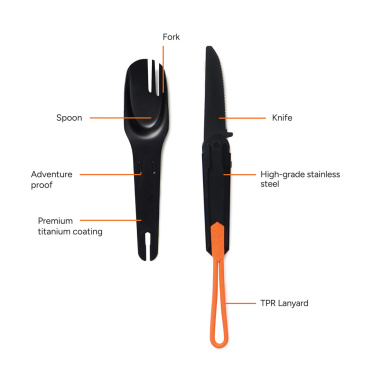 Logotrade advertising product image of: Nordic Drift Trail 4 in 1 outdoor cutlery