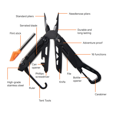 Logotrade promotional item image of: Nordic Drift Adventure Multi-function Pliers