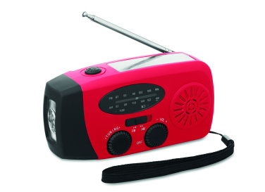 Logotrade promotional gift picture of: Portable radio SOS with LED torch