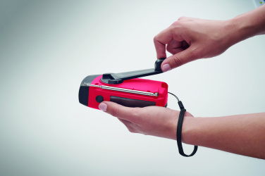 Logo trade corporate gift photo of: Portable radio SOS with LED torch