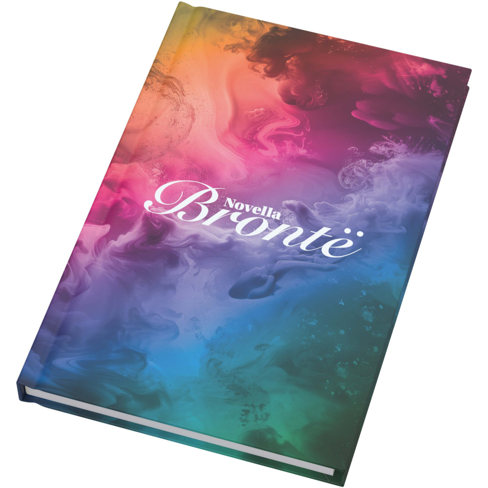 Logo trade promotional products picture of: Novella Brontë A5 matt hard cover notebook - 100 sheets