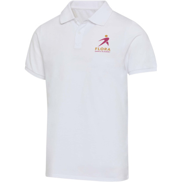 Logo trade corporate gifts picture of: Beryl 220 g/m² short sleeve unisex OCS organic recycled polo
