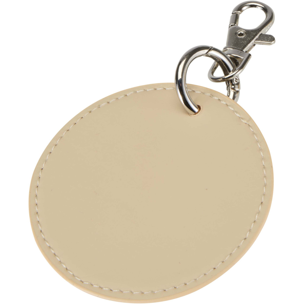 Logotrade promotional merchandise picture of: Resi Plus GRS recycled round charm keychain