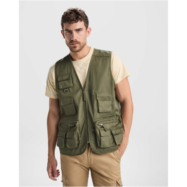 Logo trade promotional products image of: Venera 200 g/m2 v-neck multi-pocket workwear vest