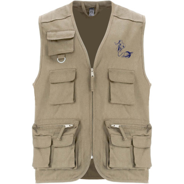Logotrade promotional products photo of: Venera 200 g/m2 v-neck multi-pocket workwear vest
