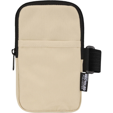 Logo trade advertising products image of: Byron GRS recycled bottle pouch