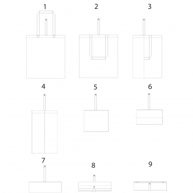 Logotrade reklaamkingi foto: Nevada 100 g/m² puuvillane kokkupandav kandekott 7L