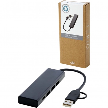 Logotrade reklaamtooted pilt: Rise RCS-i taaskasutatud alumiiniumist USB 2.0 jaotur
