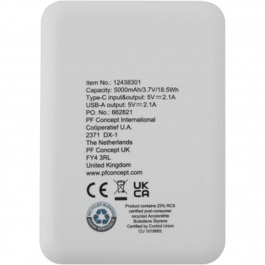 Logo trade meened foto: Asama 5000 mAh Type-C taaskasutatud plastist akupank