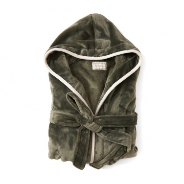 Logotrade reklaamtoote foto: VINGA Louis luksuslik plüüsist hommikumantel, suurus S-M