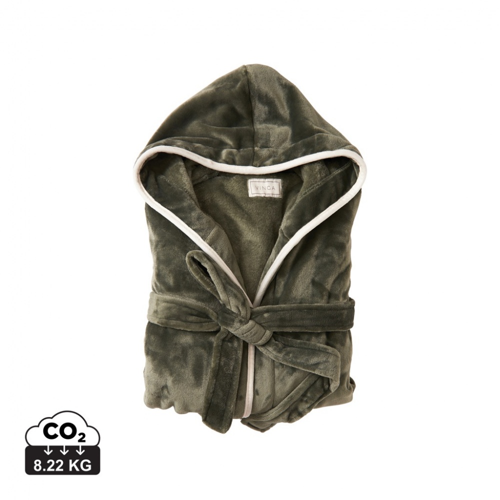 Logotrade reklaamtoote foto: VINGA Louis luksuslik plüüsist hommikumantel, suurus L-XL