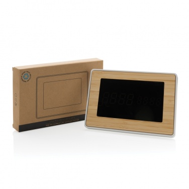 Logotrade reklaamkingituse foto: Utah RCS taaskasutatud plastikust ja bambusest LED-kell